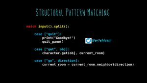 Structural pattern matching