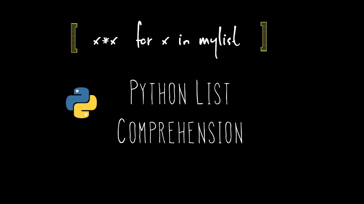 Python list comprehension banner